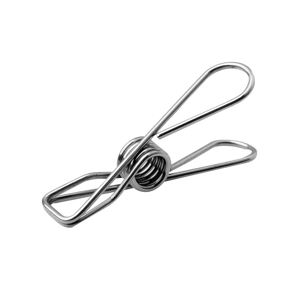 4 PCS Stainless Steel Drying Drip Hanger, Laundry Clothesline Hanging Rack Windproof Drying Rack with 10 Pegs for Underwear Socks Bras Baby Clothes Gloves