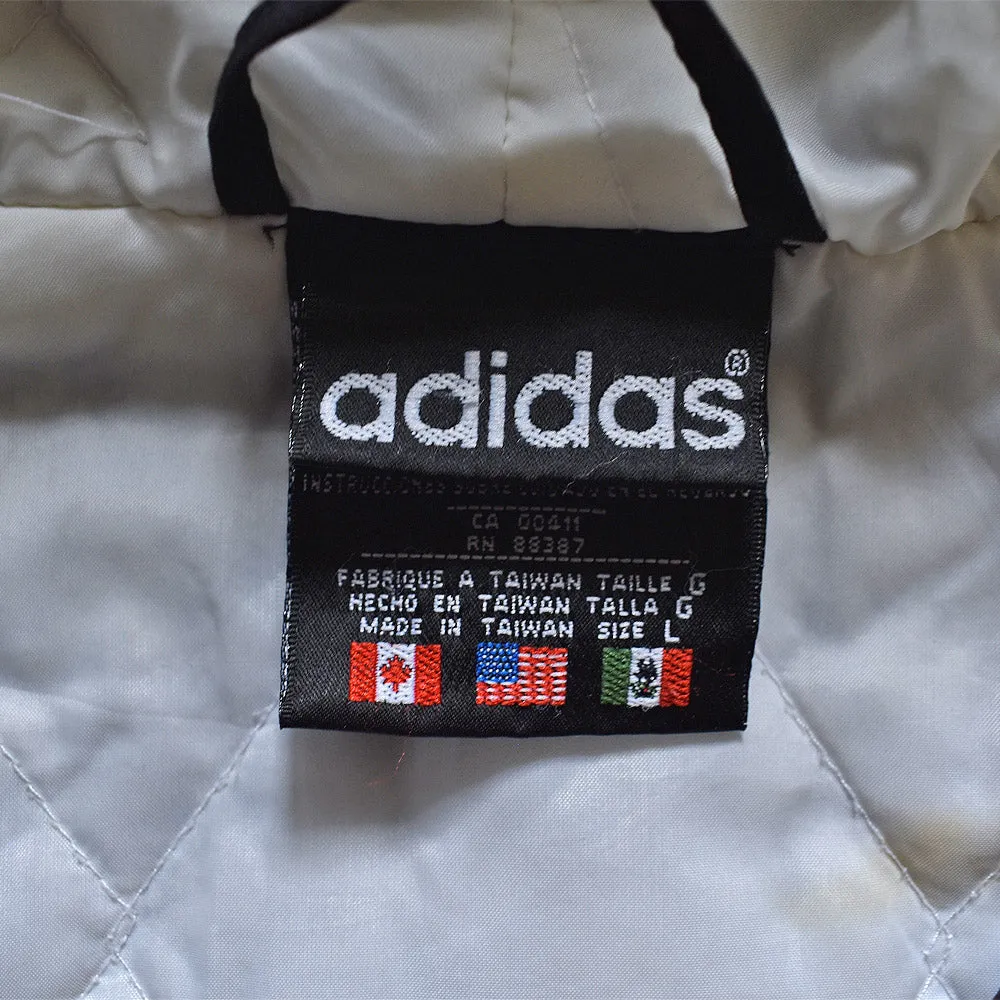 90’s adidas トレフォイルロゴ！ 中綿入り ナイロンジャケット 221127