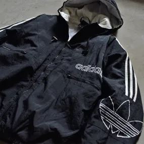 90’s adidas トレフォイルロゴ！ 中綿入り ナイロンジャケット 221127