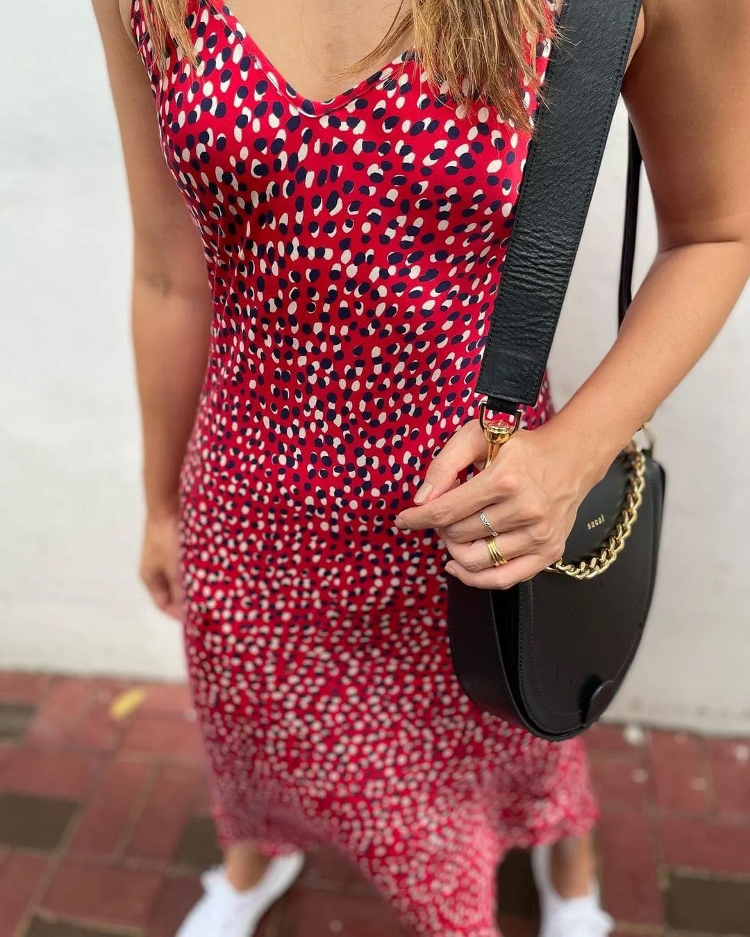 90s Icon V Slip Dress - Prints