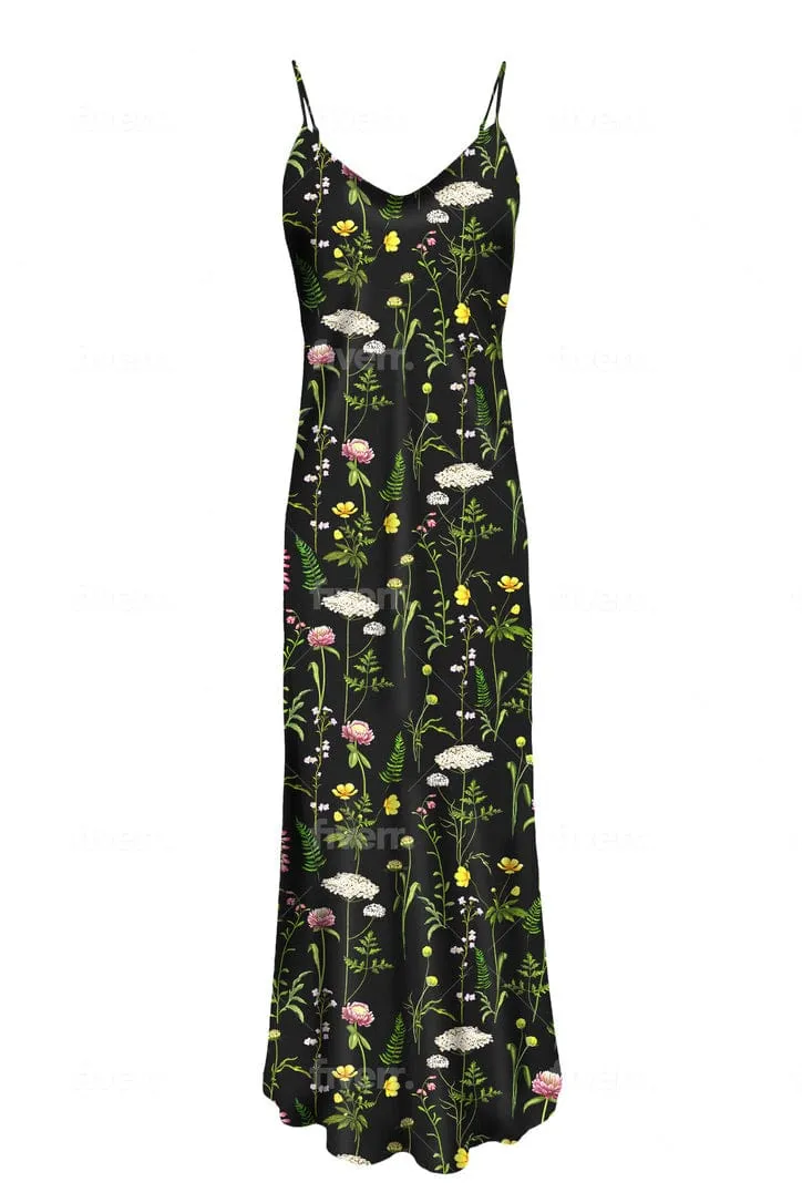 90s Icon V Slip Dress - Prints