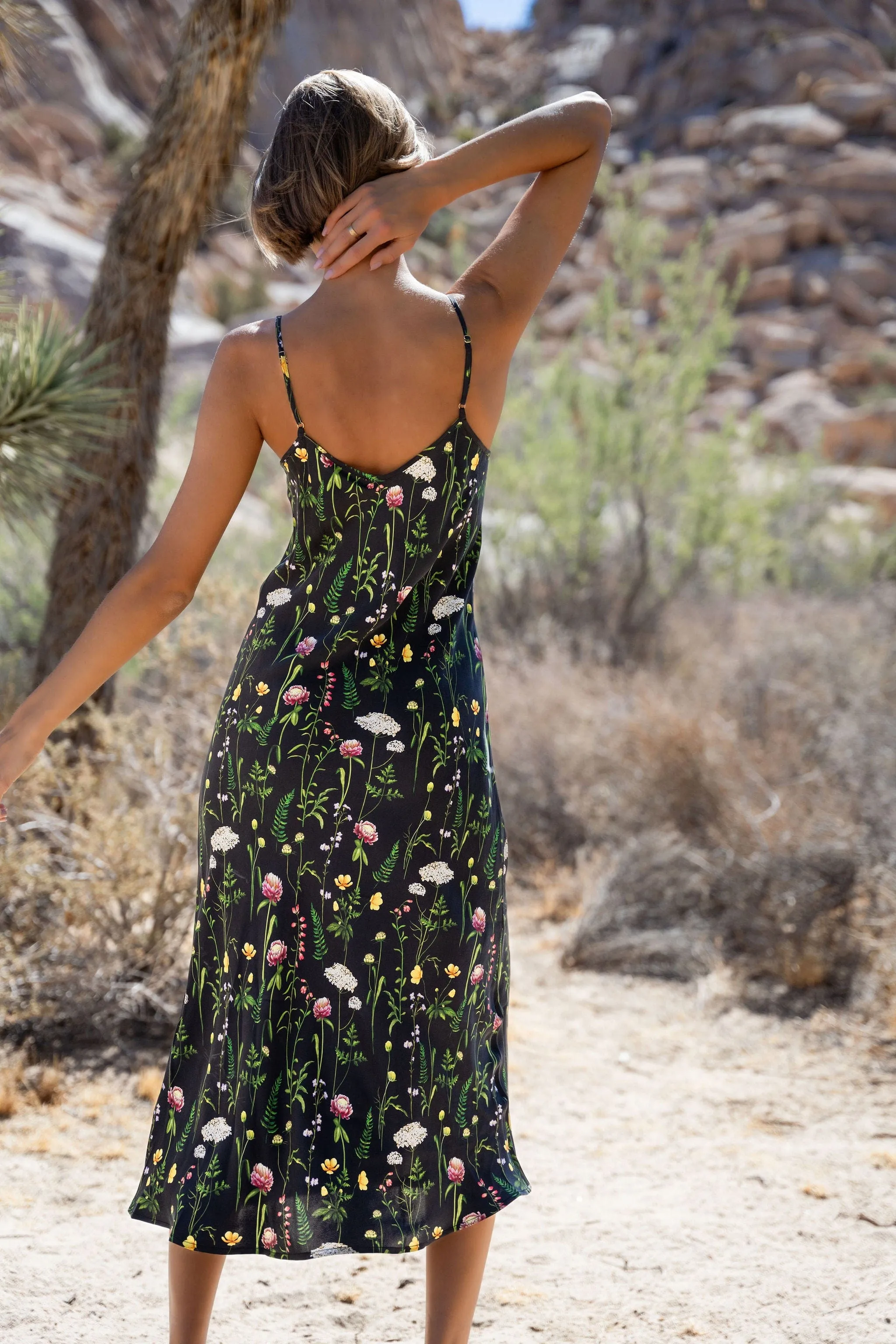 90s Icon V Slip Dress - Prints