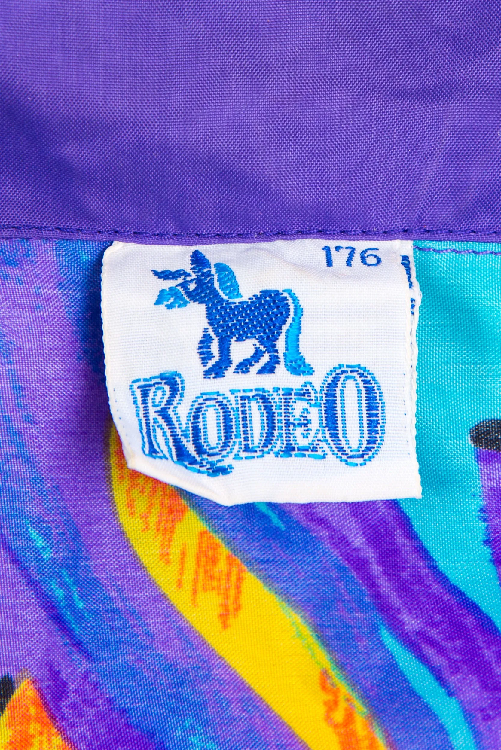 90's Patterned Windbreaker Cagoule Jacket
