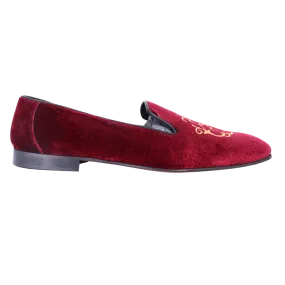 Aliverti Velvet Slip-On - Bordo (Genuine Leather Upper & Sole)