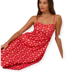 Altar’d State Poppy Floral Midi Dress XXSmall