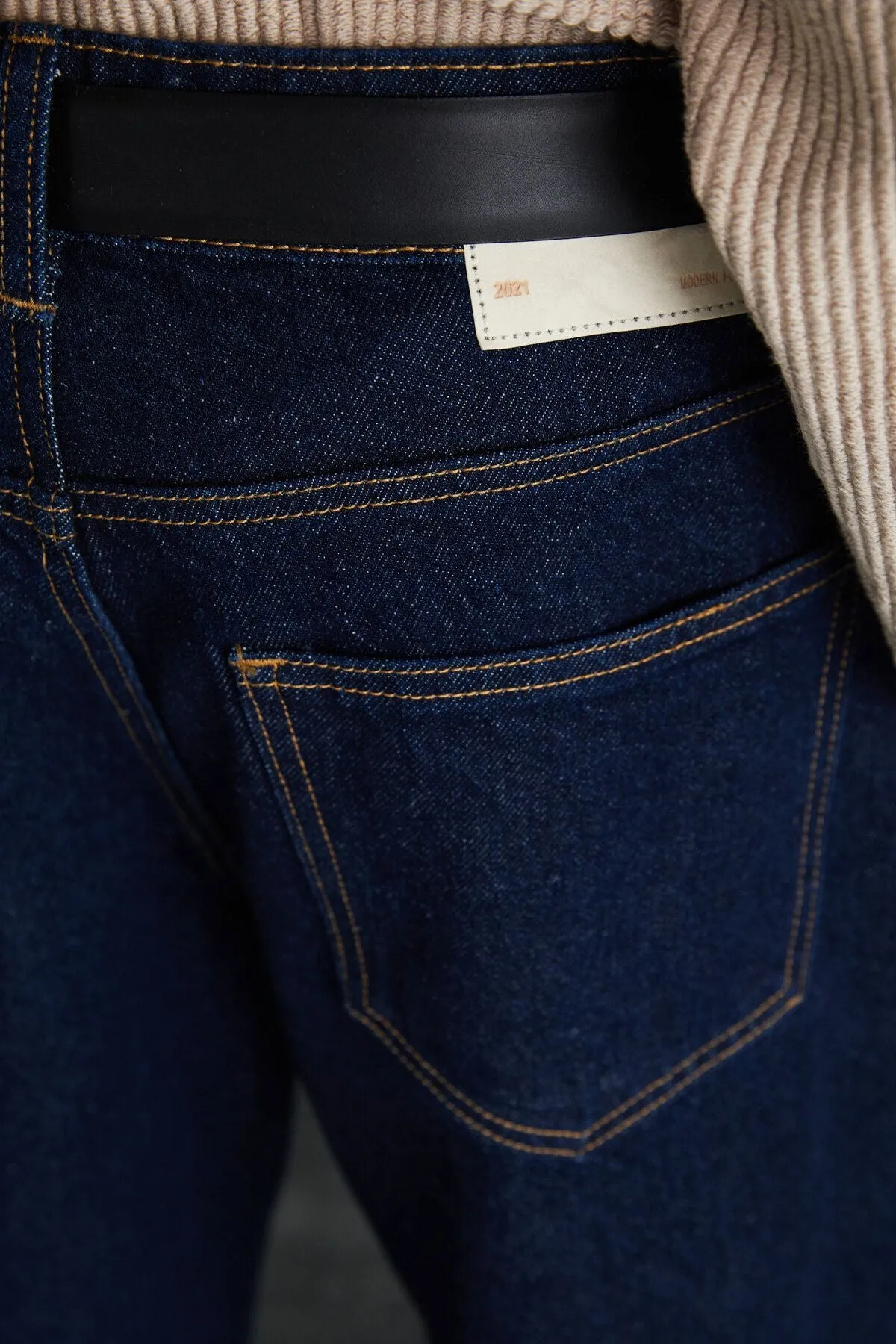 Azurha Men's Denim Dark Blue Pants