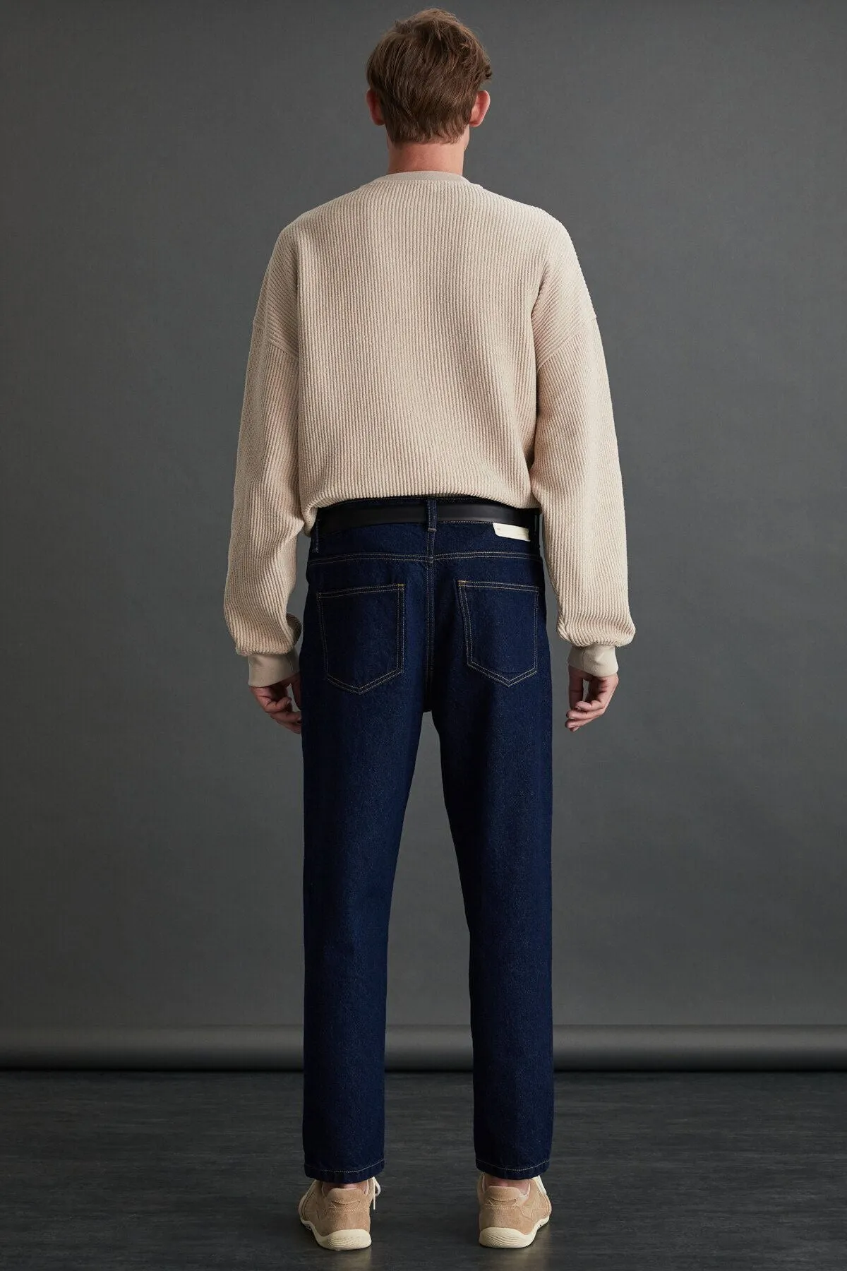 Azurha Men's Denim Dark Blue Pants