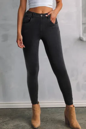 Black Ankle Cut Jeans