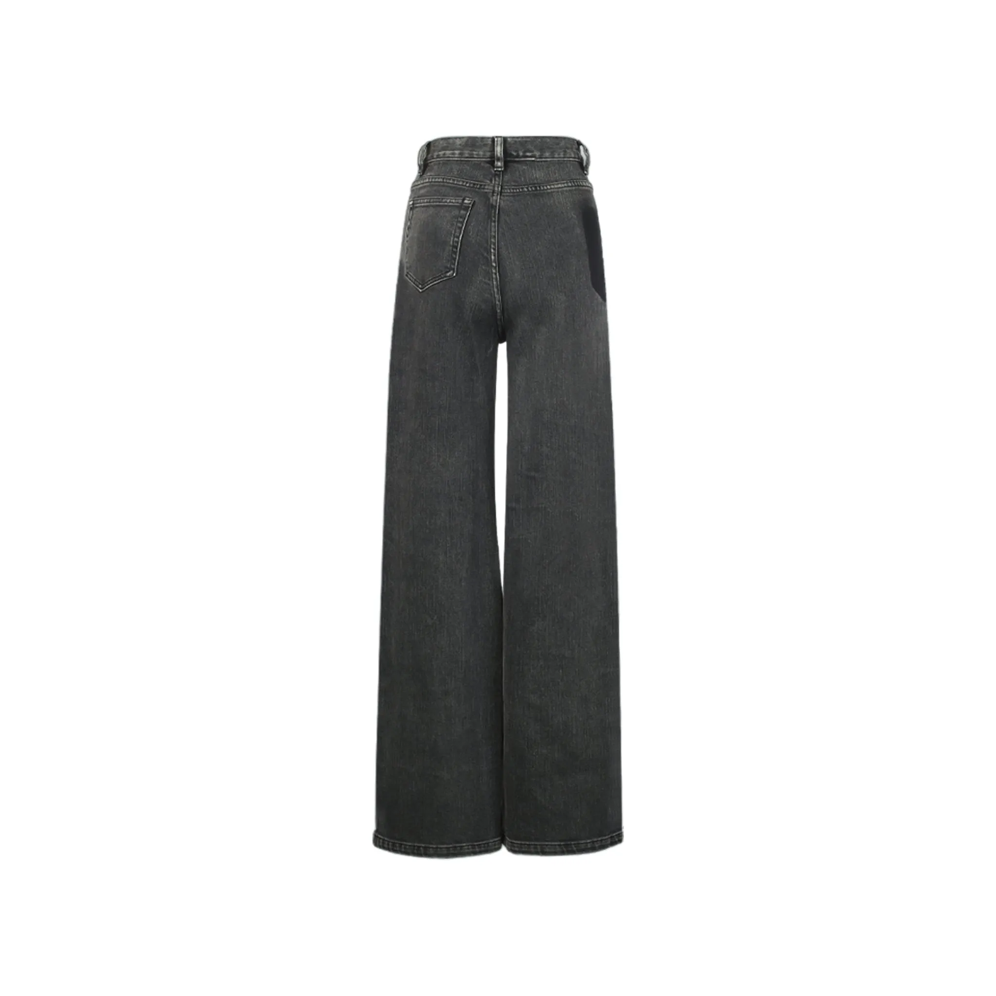 Black Deconstructed Jeans