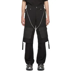 Blackmerle Black Check Cargo Pants