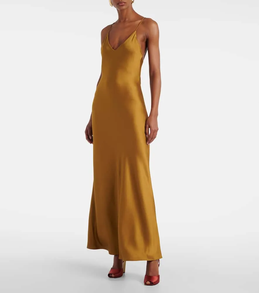 Blaze Milano Milano Novalis Manipur satin slip dress