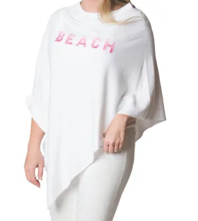 Boardwalk Poncho Pink Beach