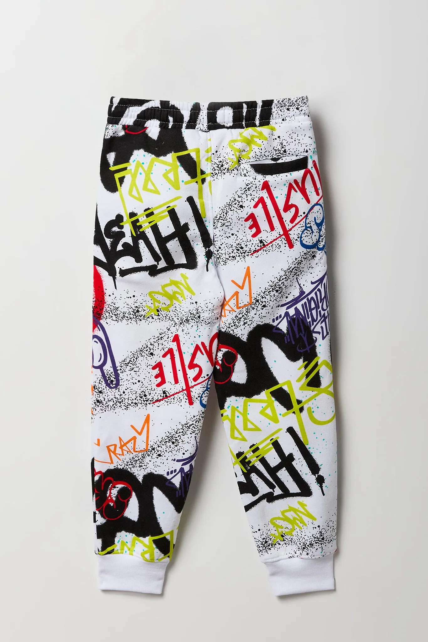 Boys Graffiti Print Jogger