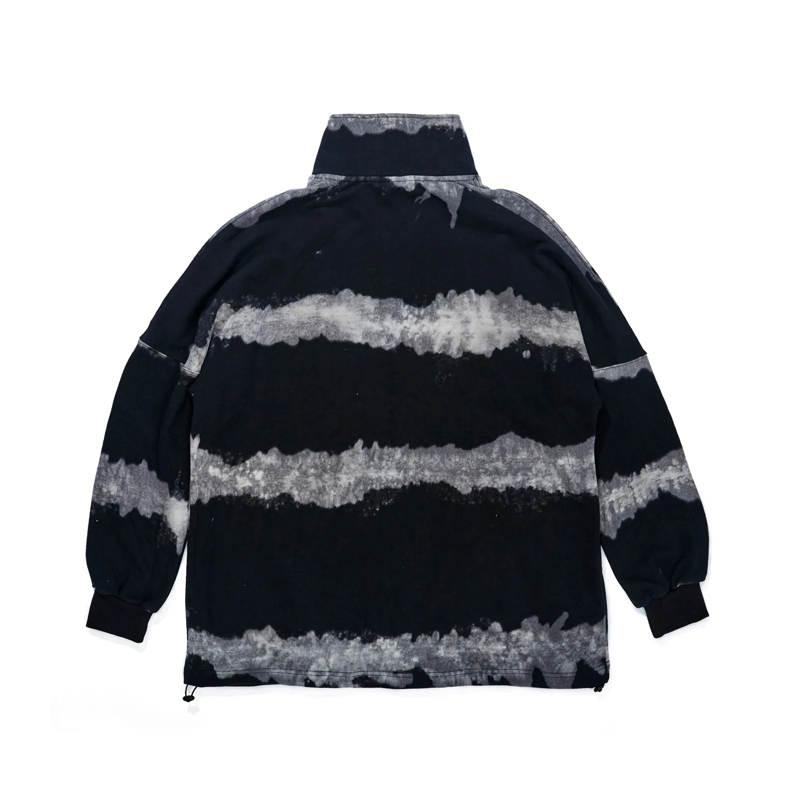 BSRABBIT HN ZIPUP TIE DYE BLACK