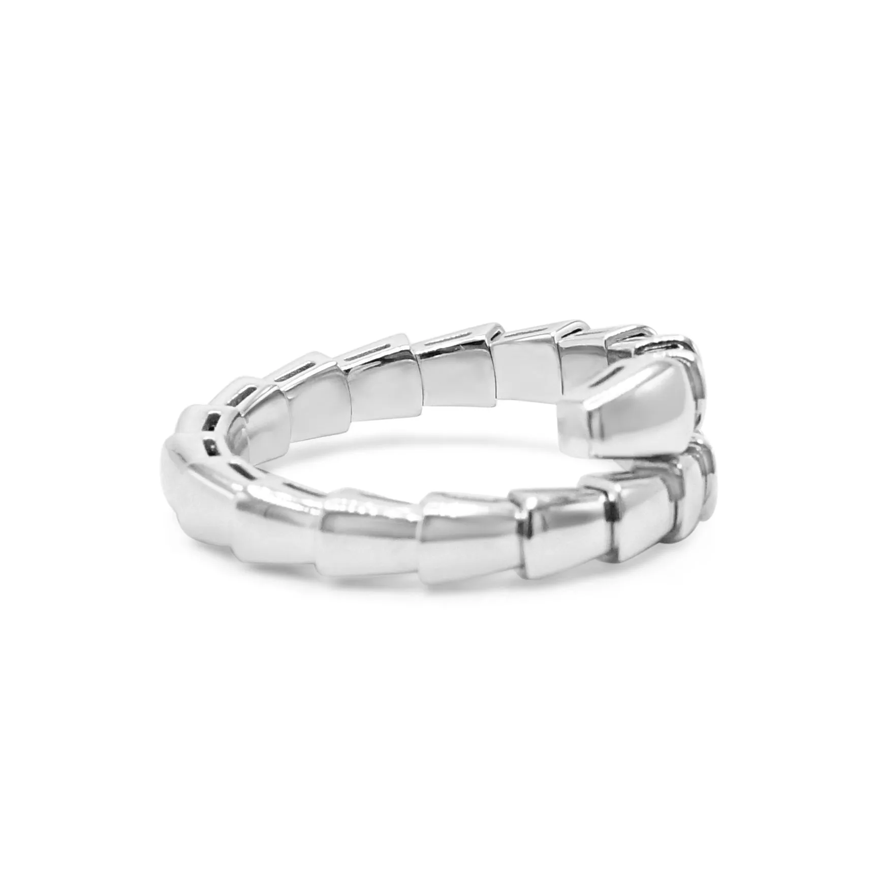 Bvlgari Sepenti Viper Ring Size XL - 18ct White Gold