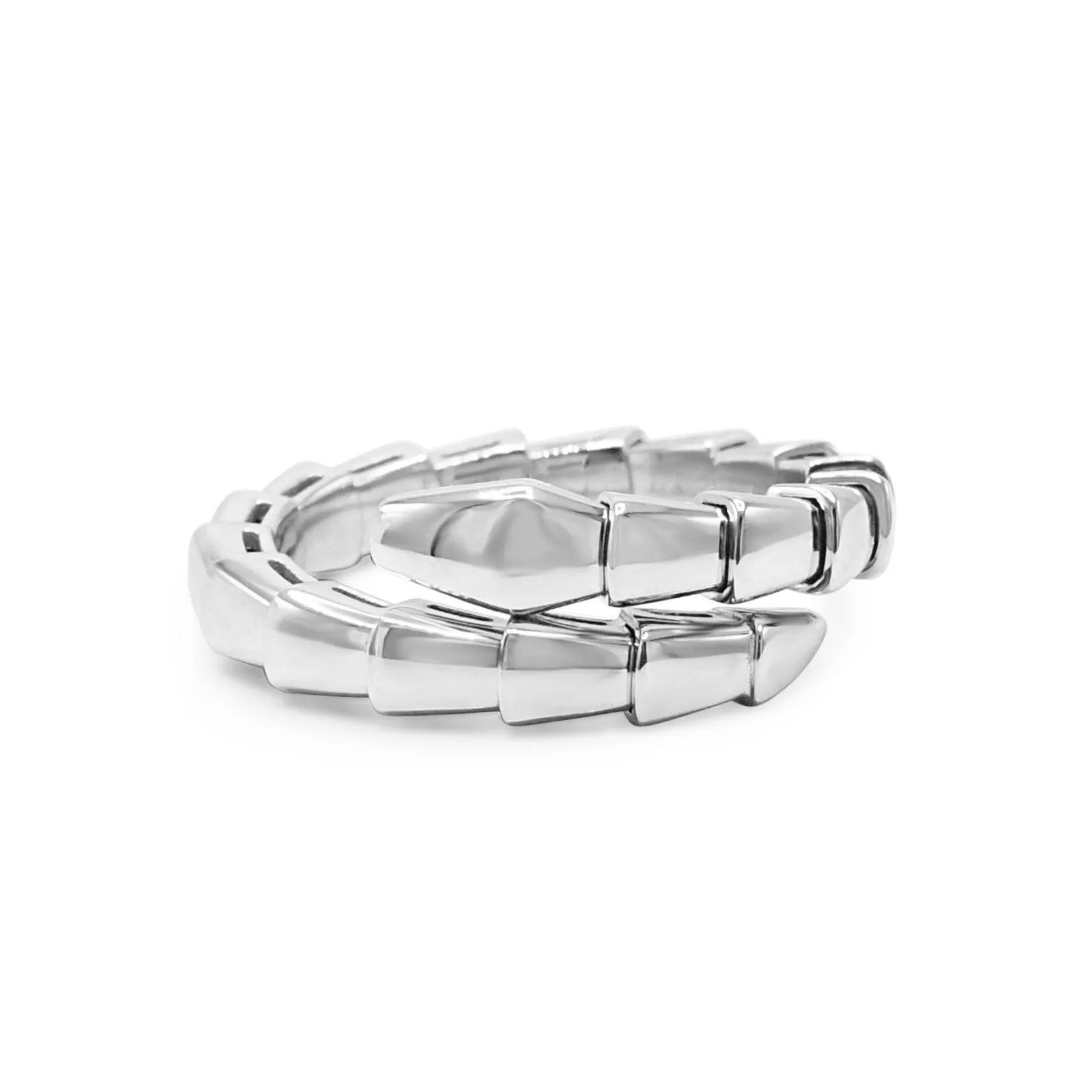 Bvlgari Sepenti Viper Ring Size XL - 18ct White Gold