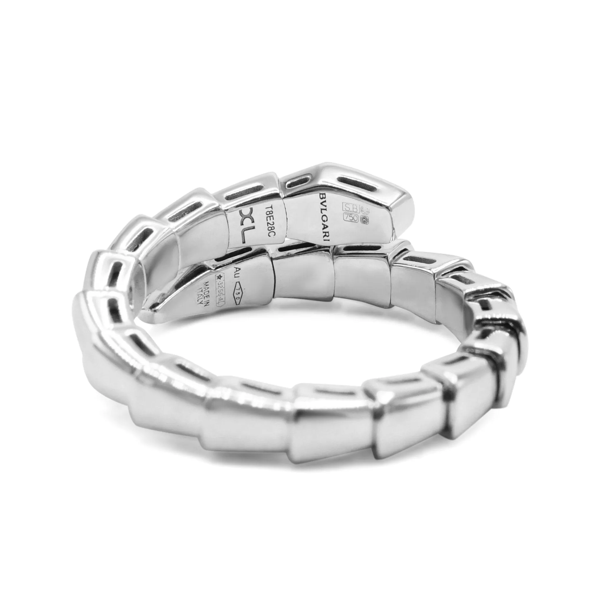 Bvlgari Sepenti Viper Ring Size XL - 18ct White Gold