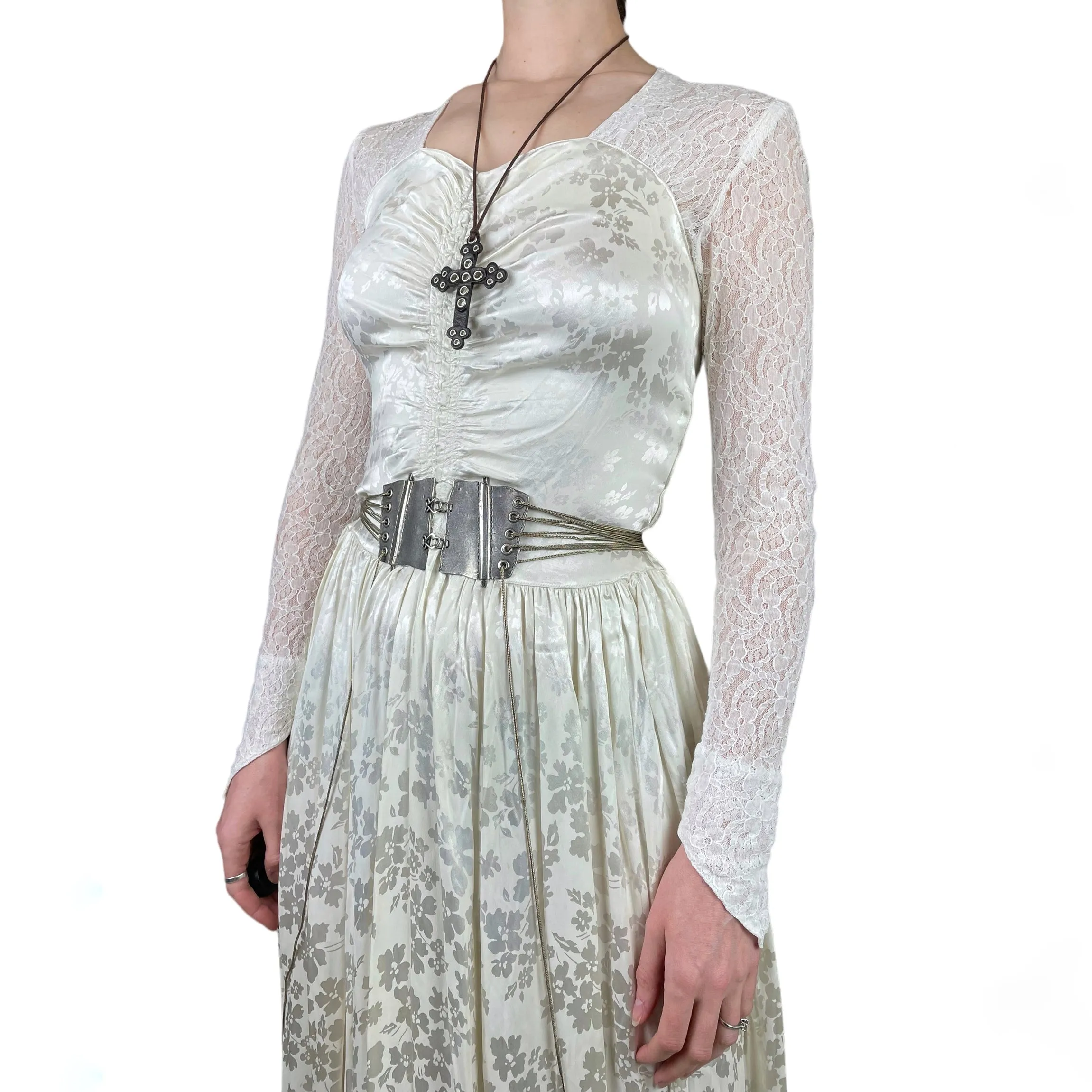 c.2005 Jean Paul Gaultier Sterling 925 Silver corset belt