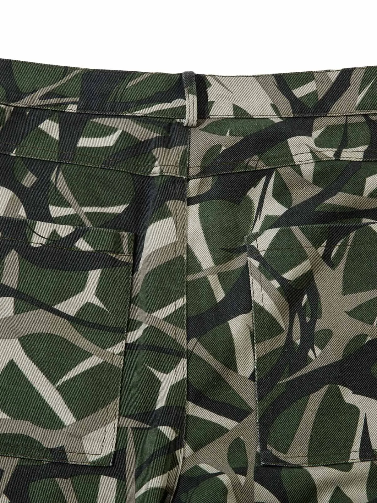 Camouflage Faux Two-piece Hooded Fleece Jacket Tracksuit