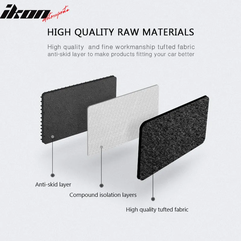 Car Floor Mat for 1996-2001 Audi A4 Black Carpet 4PC Nylon
