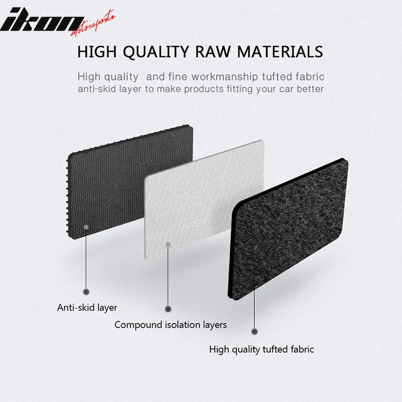 Car Floor Mat for 2002-2004 Audi A4 Black Carpet 4PC Nylon