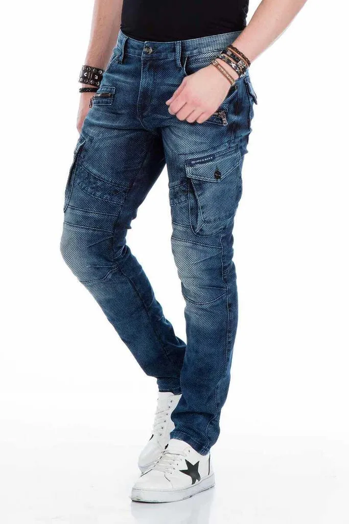 CD369 Live Fast Biker Men's Cargo Pants