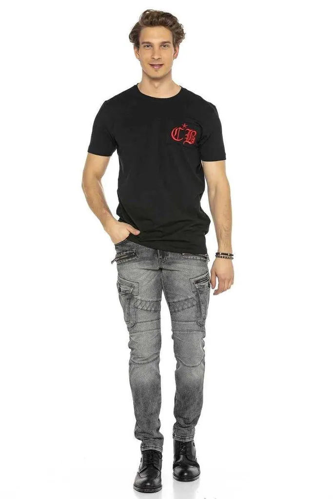 CD369 Live Fast Biker Men's Cargo Pants