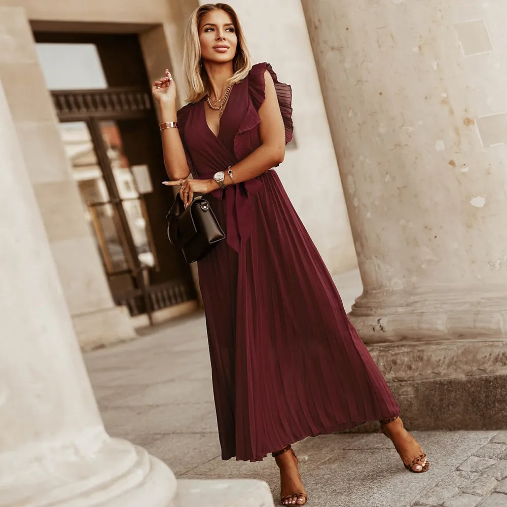 Celine Dress: Red