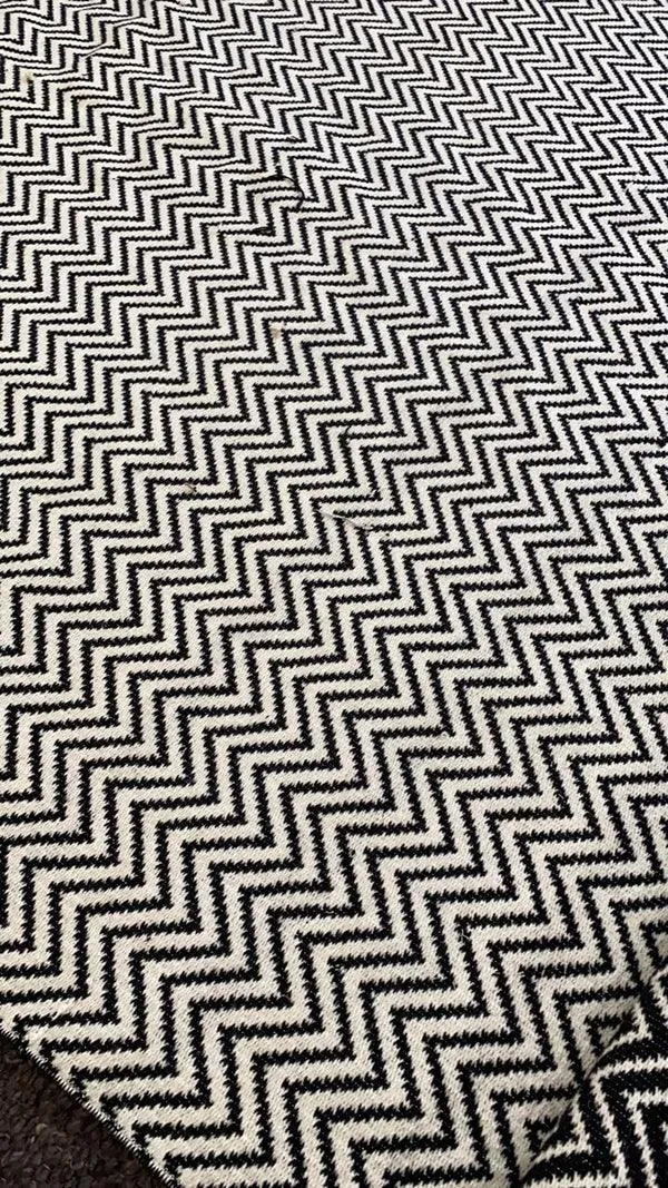 Chevron Reversible Rug Runner for Bedroom/Living Area/Home with Anti Slip Backing
