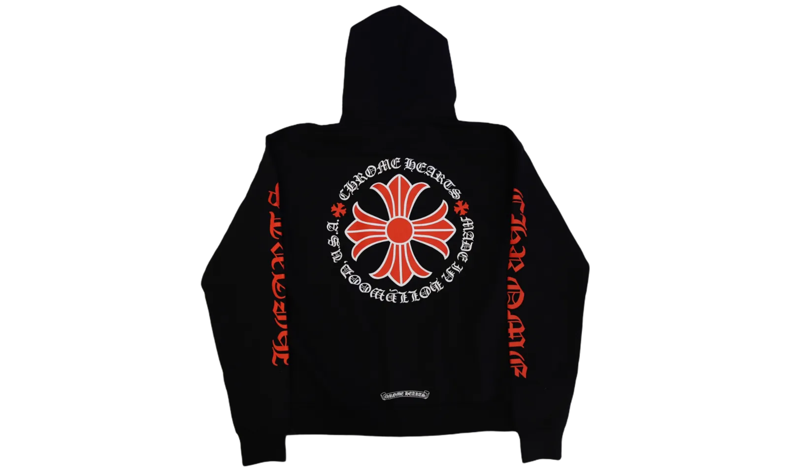 Chrome Hearts "Red Cross" Hoodie Black