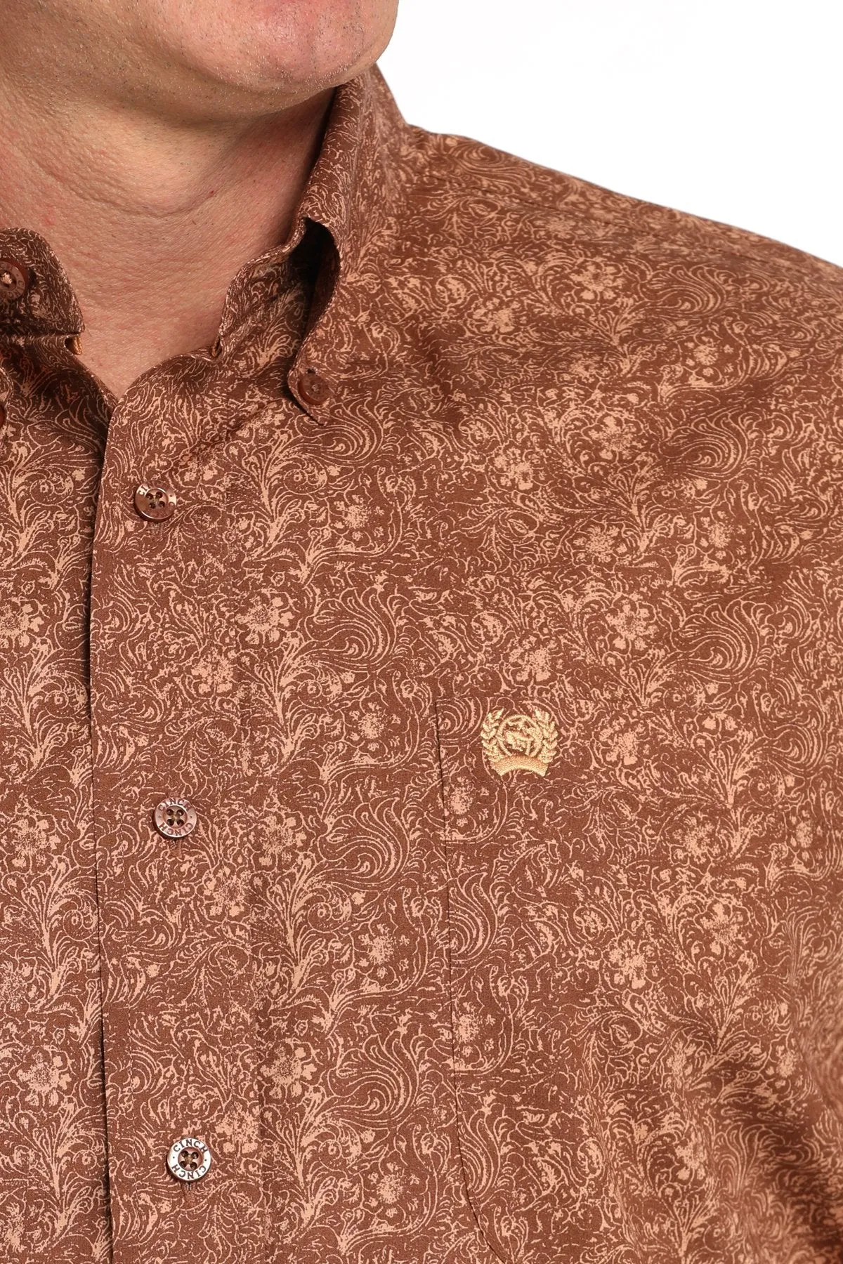 CINCH PAISLEY PRINT BUTTON DOWN WESTERN SHIRT