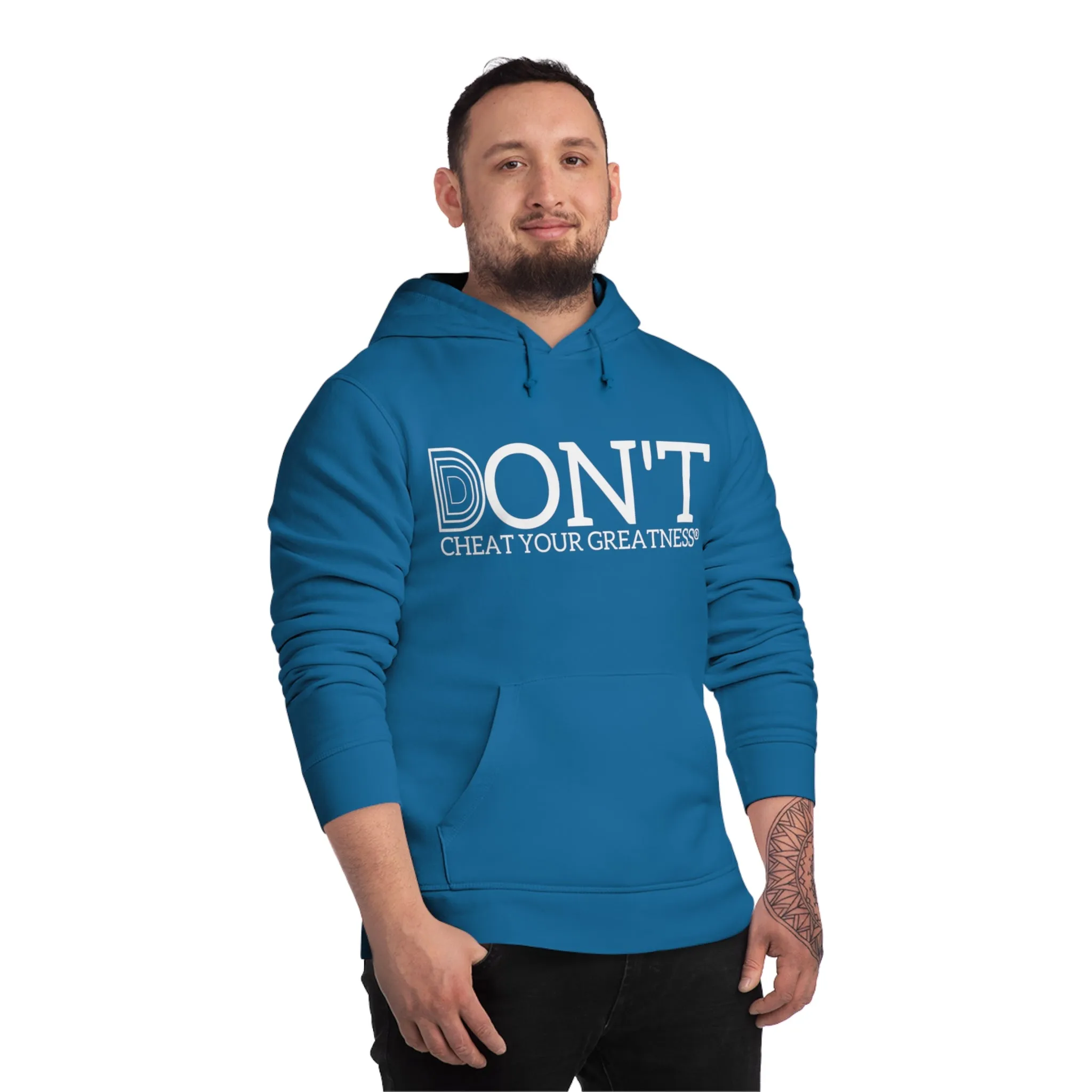 DONT D4XV White Logo Unisex Drummer Hoodie - 'Do Everything Impossible' Inspirational Sweatshirt
