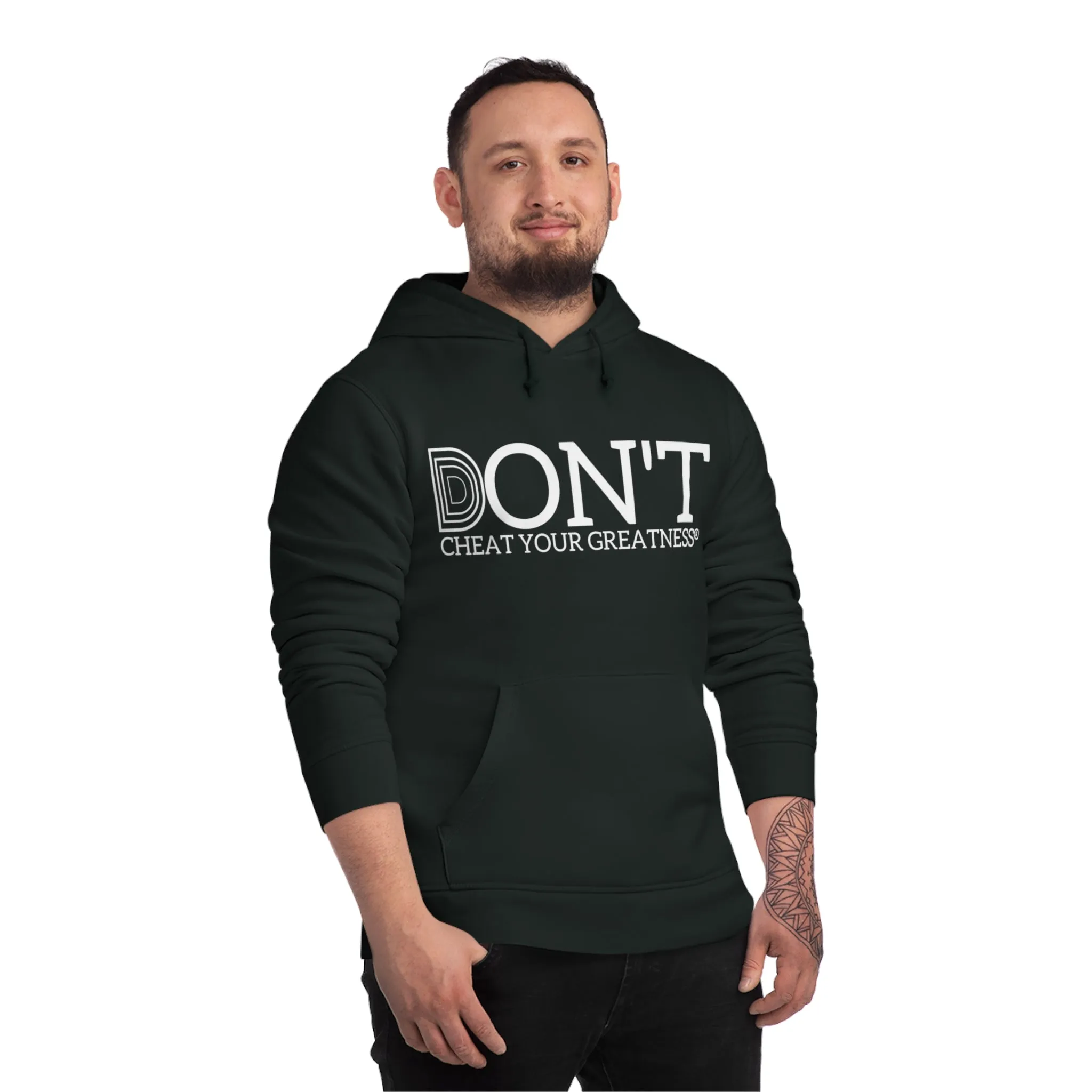 DONT D4XV White Logo Unisex Drummer Hoodie - 'Do Everything Impossible' Inspirational Sweatshirt