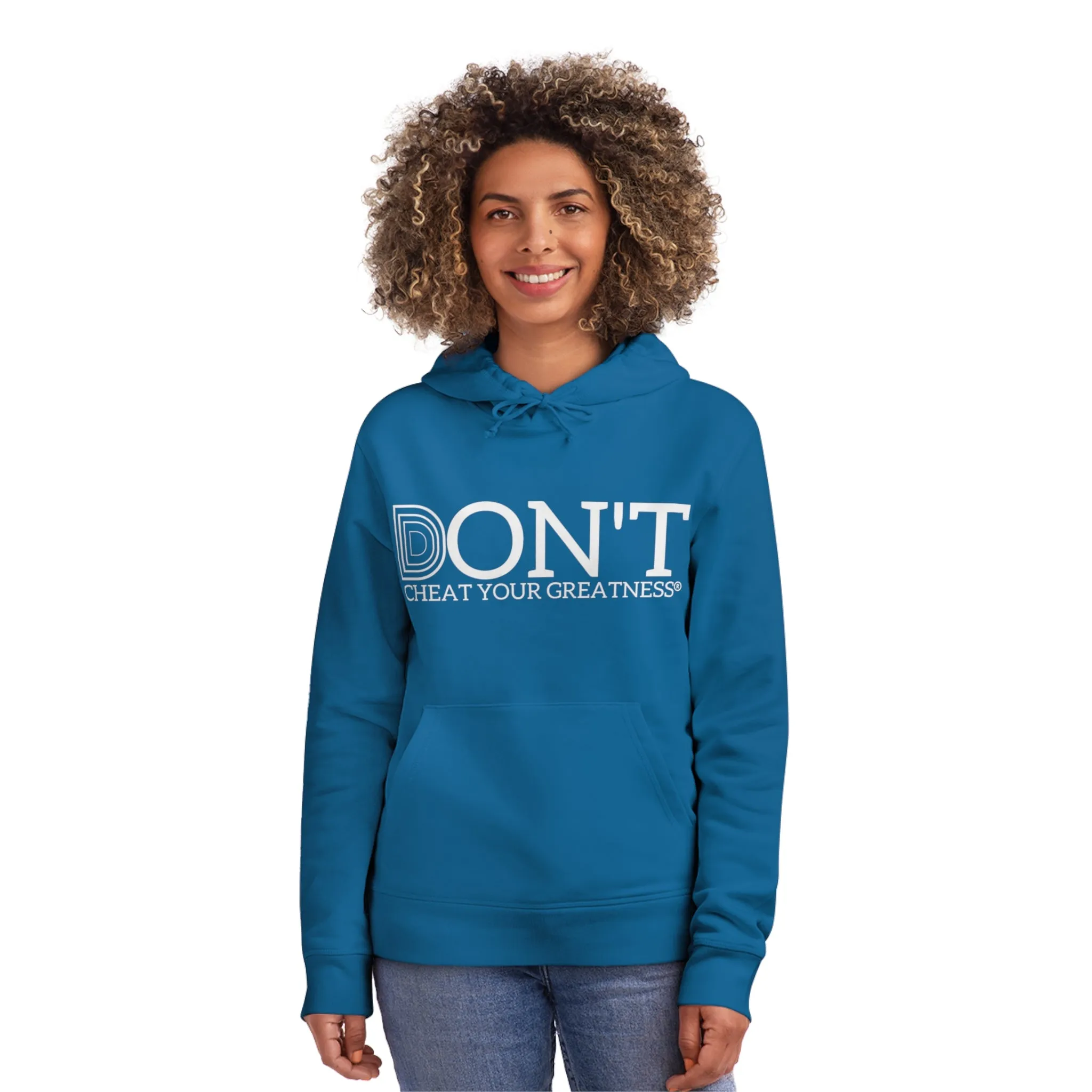 DONT D4XV White Logo Unisex Drummer Hoodie - 'Do Everything Impossible' Inspirational Sweatshirt