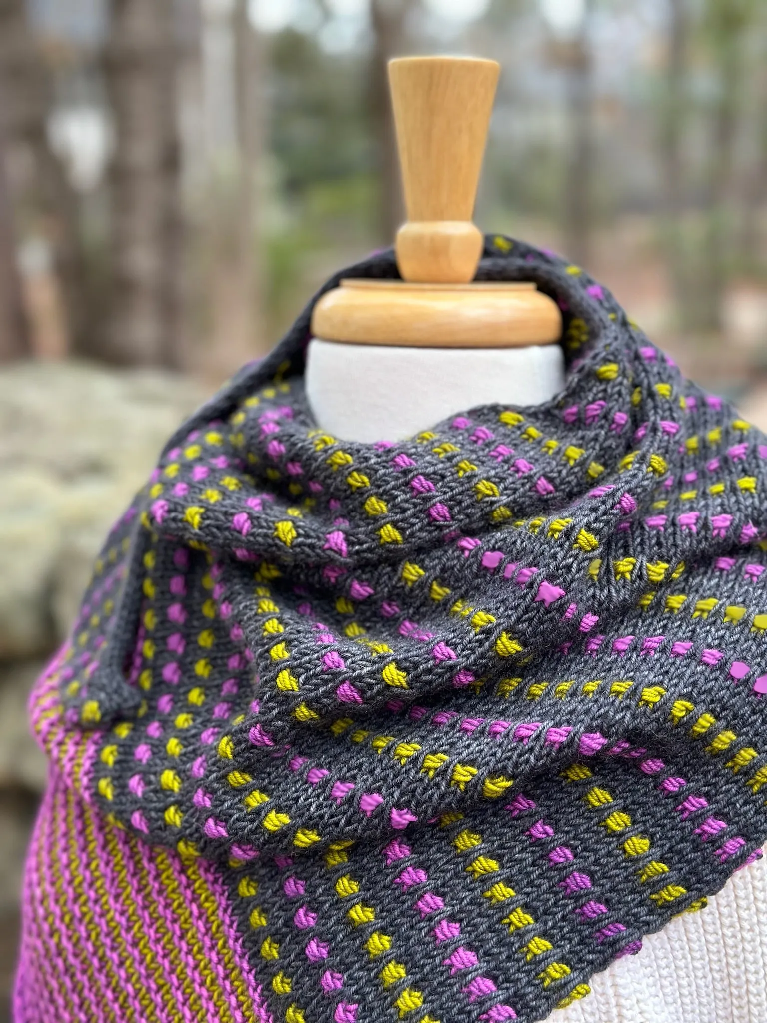 Dotted Dashes Shawl pattern PDF