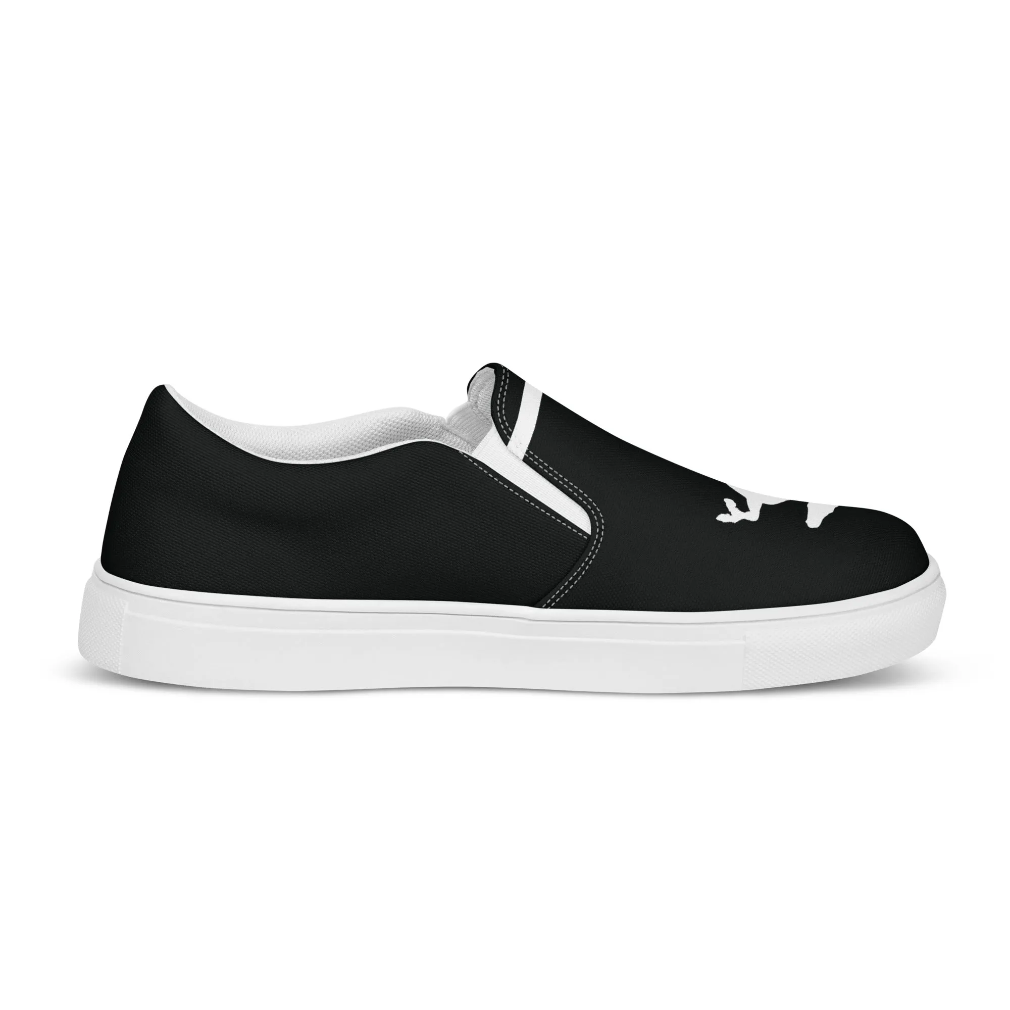 ELEVATE Men’s Slip-On Canvas Shoes (Black)