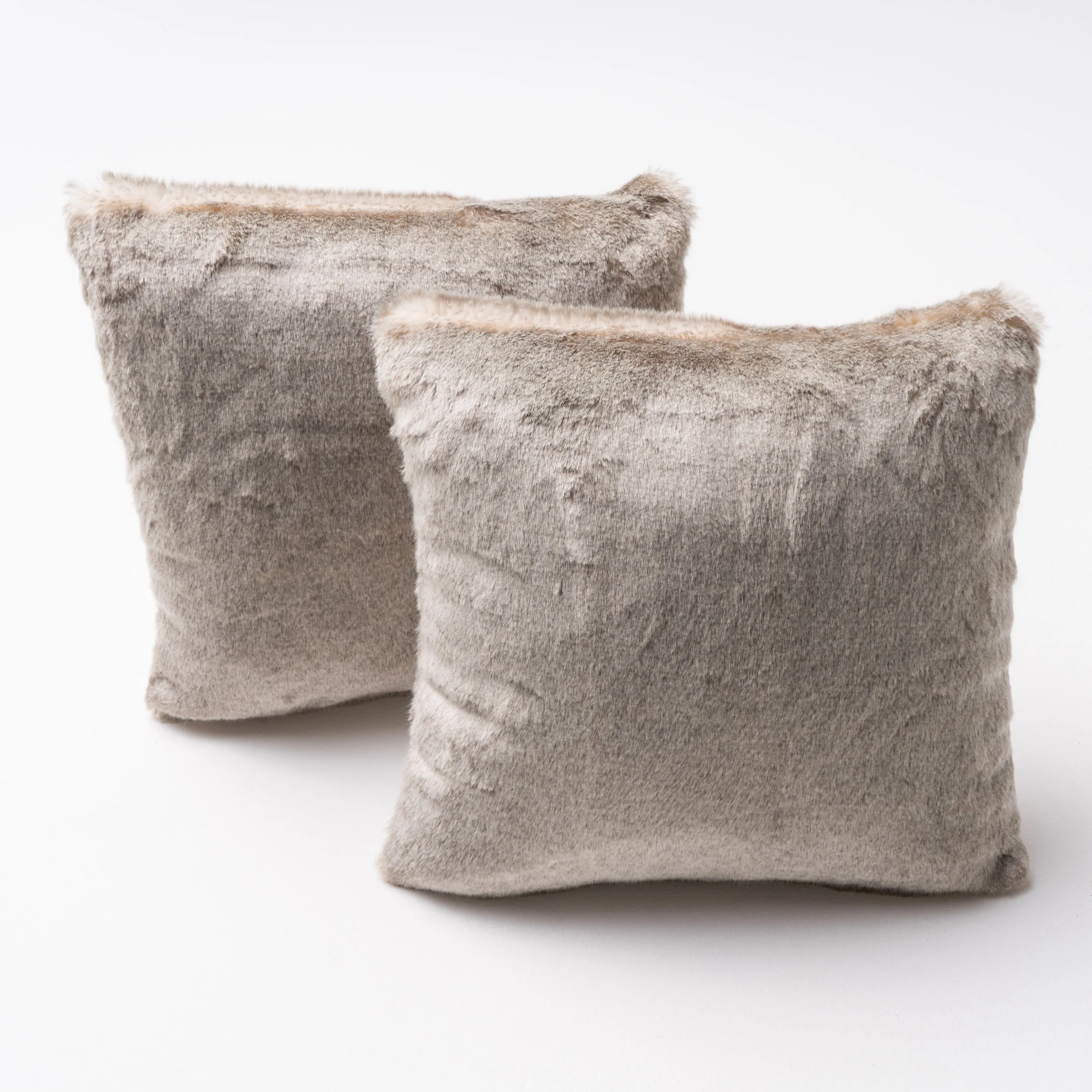 Ellison Modern Glam Faux Fur Throw Pillow