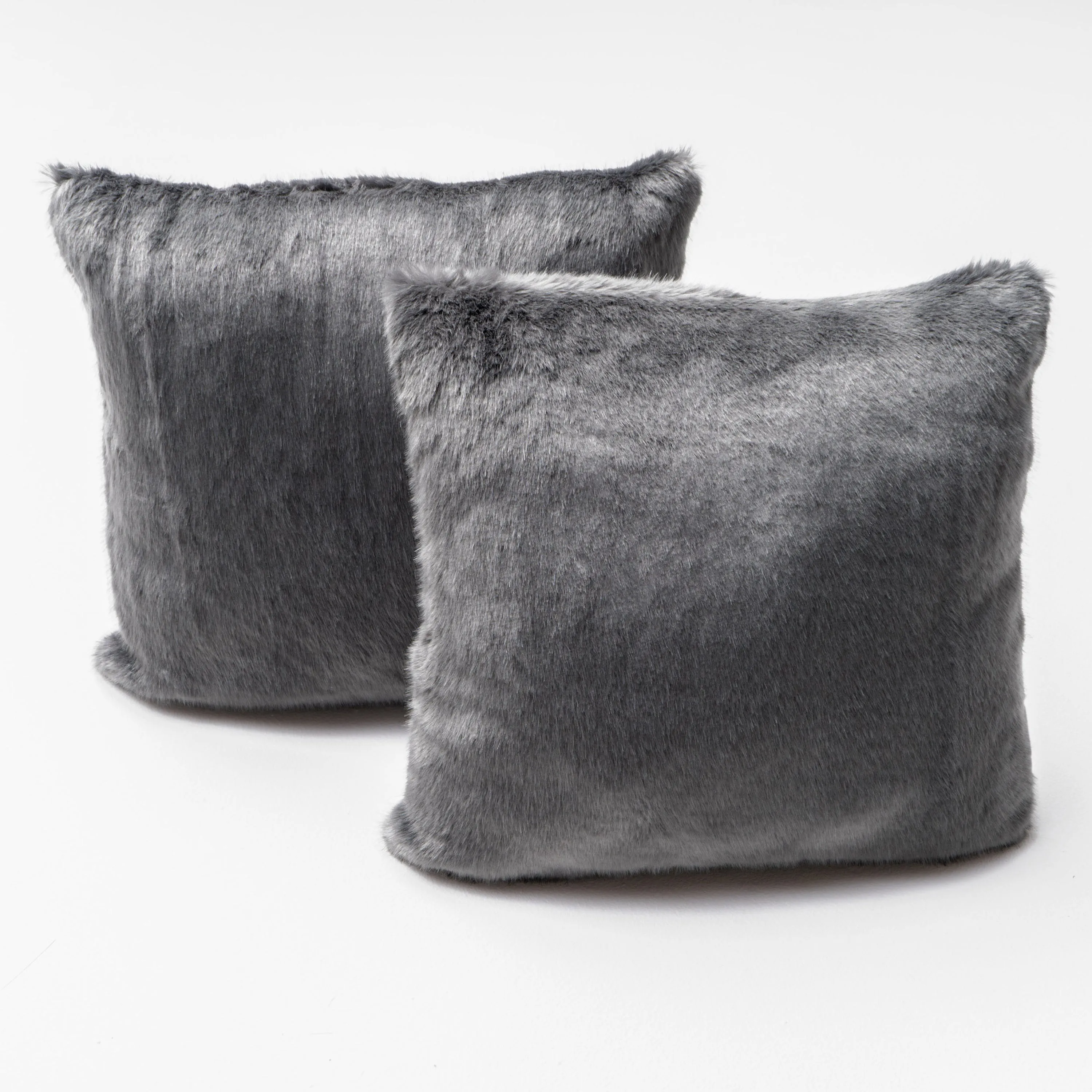 Ellison Modern Glam Faux Fur Throw Pillow