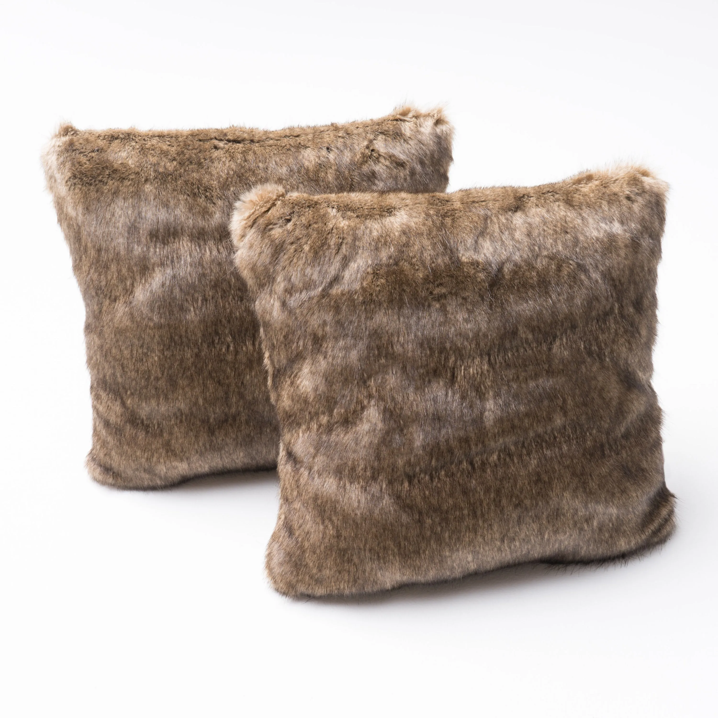Ellison Modern Glam Faux Fur Throw Pillow