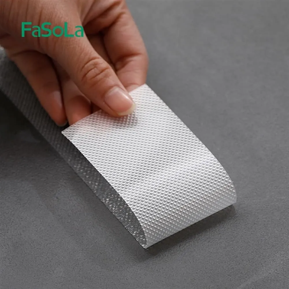 FaSoLa DIY Cuttable Textured PEVA Anti-Slip Strips - Transparent 5x300cm