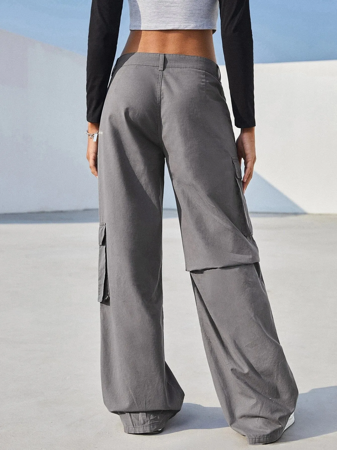 Flap Pocket Cotton Cargo Pants