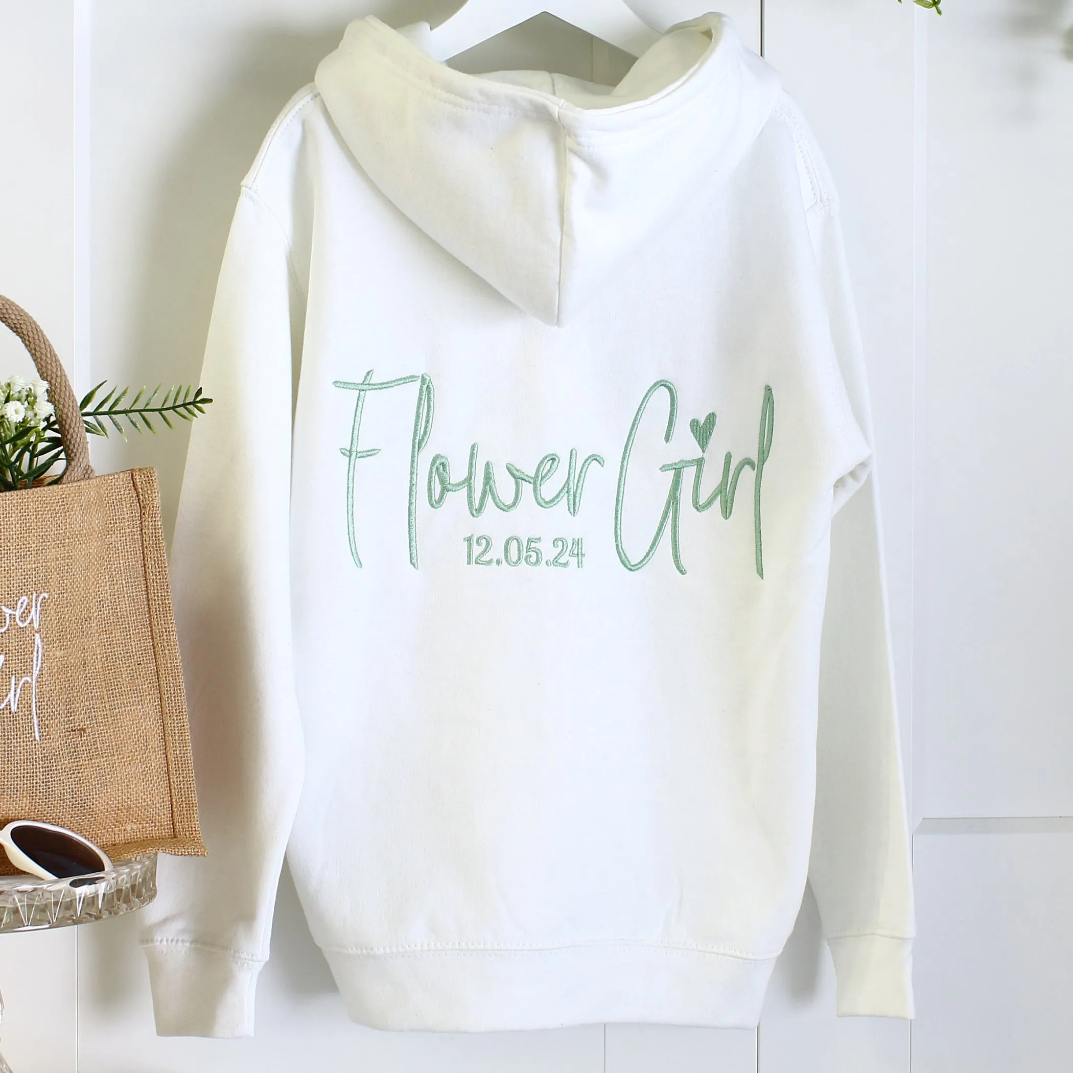 Flower Girl Zipped Hoodie - 4 colours