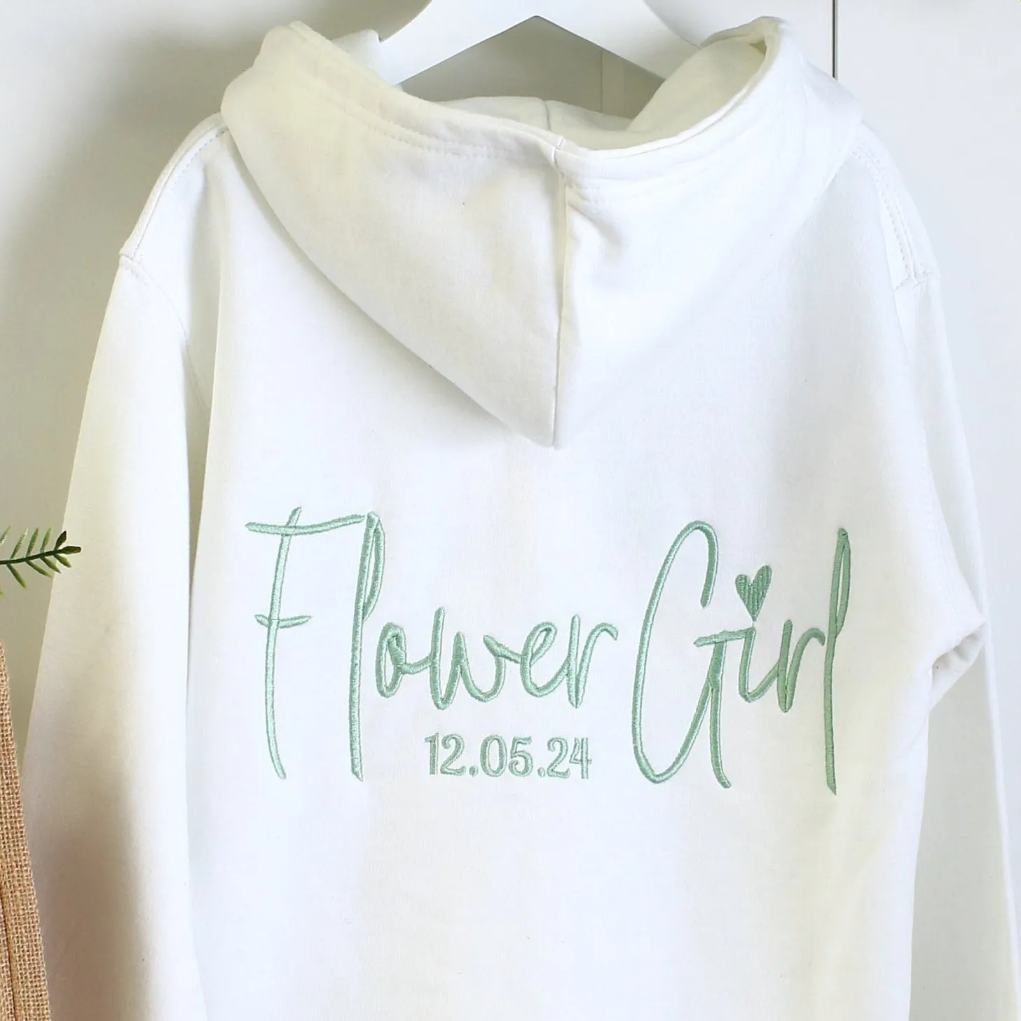 Flower Girl Zipped Hoodie - 4 colours