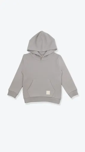 French Terry Hoodie _ Pebble