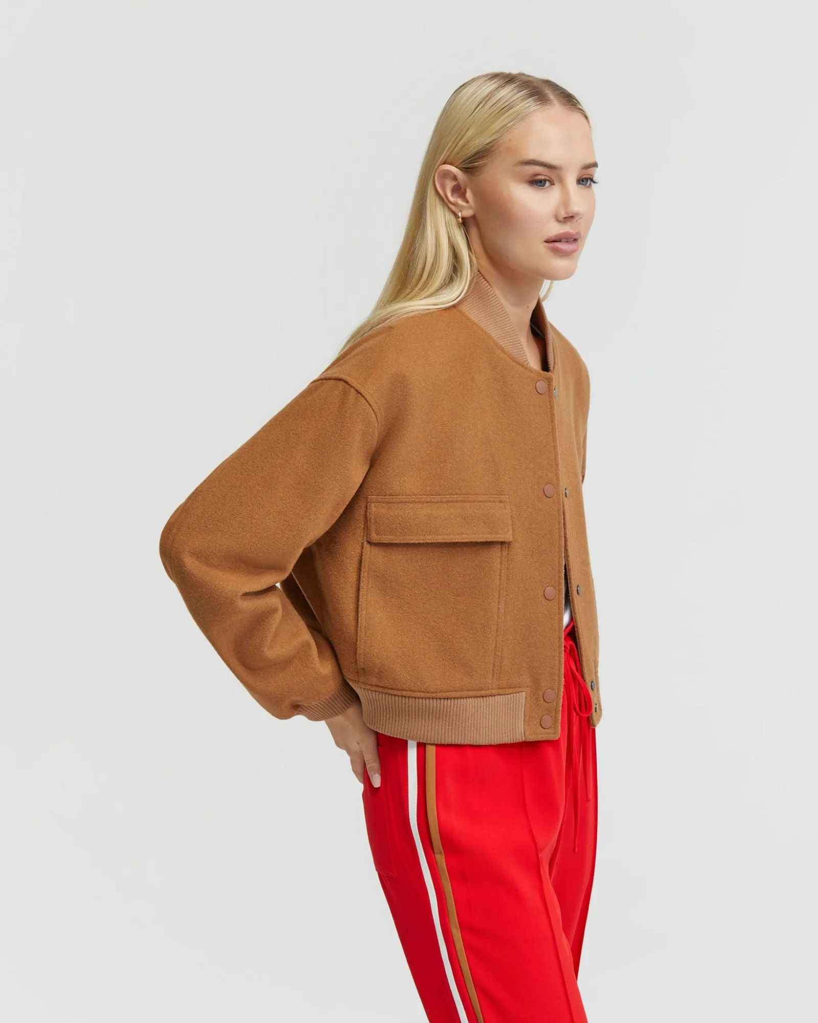 Freya Wool Rich Bomber Jacket