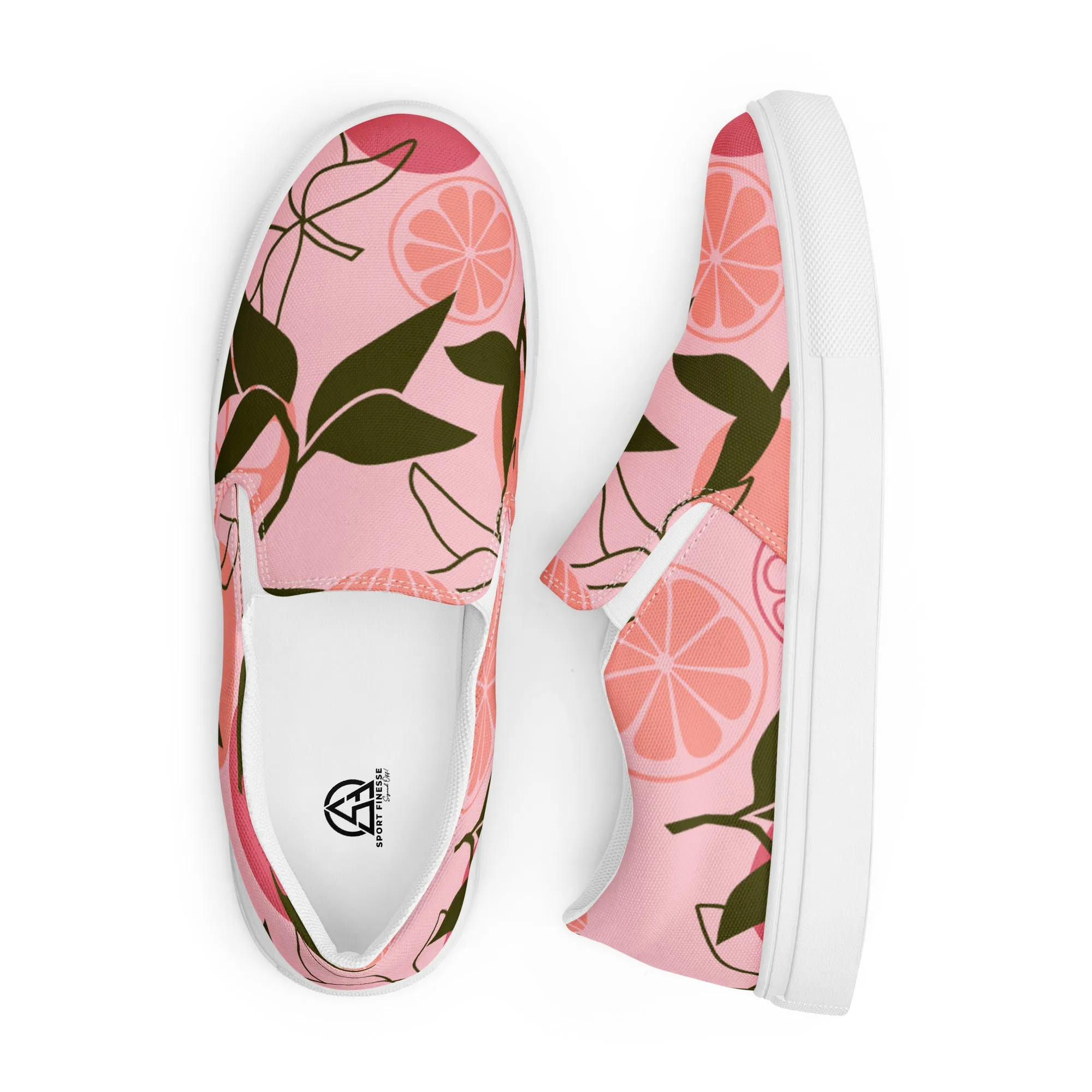 Fruit Print Women’s slip-on canvas shoes