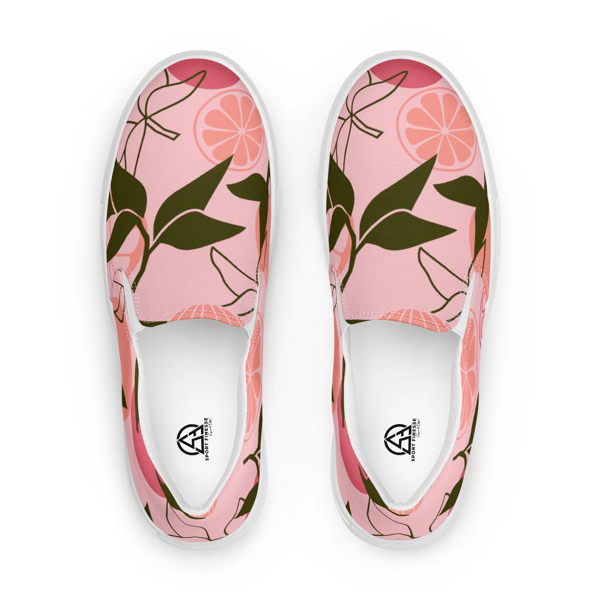 Fruit Print Women’s slip-on canvas shoes