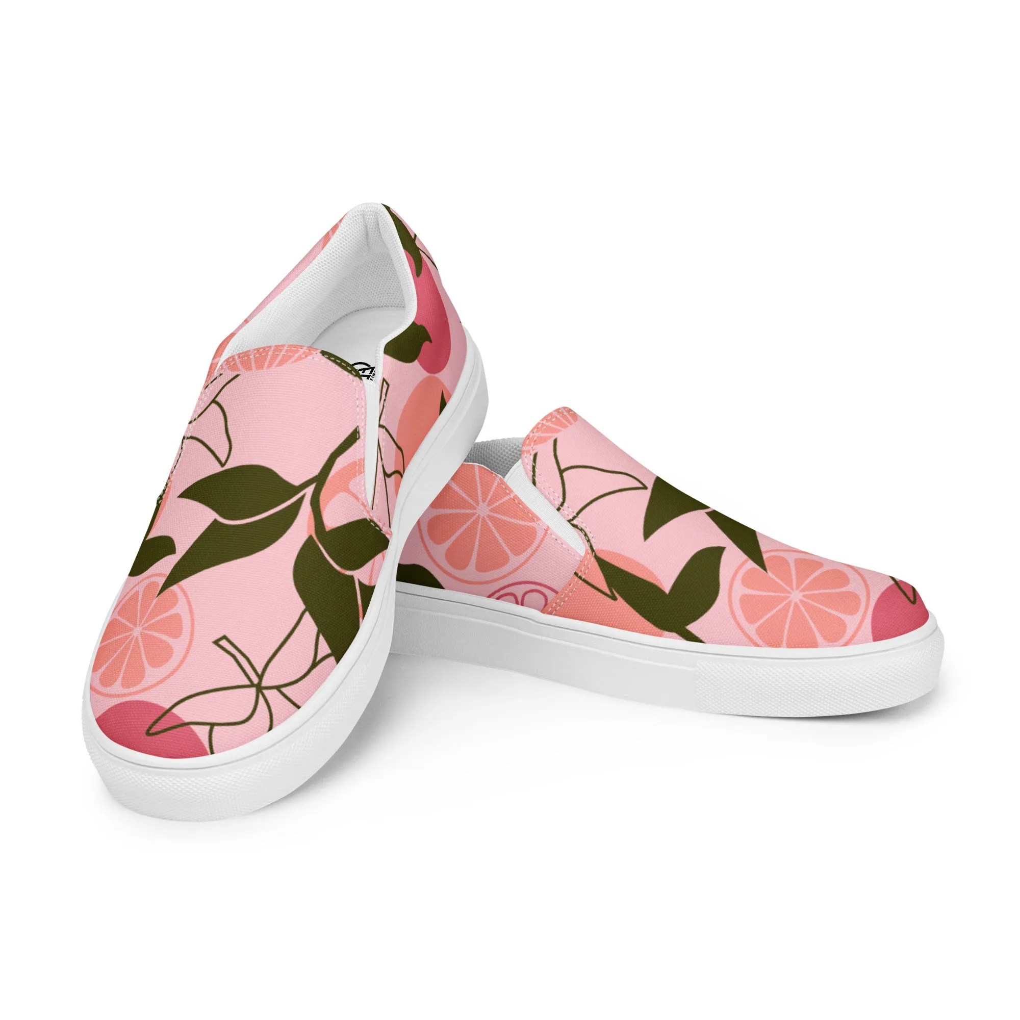 Fruit Print Women’s slip-on canvas shoes