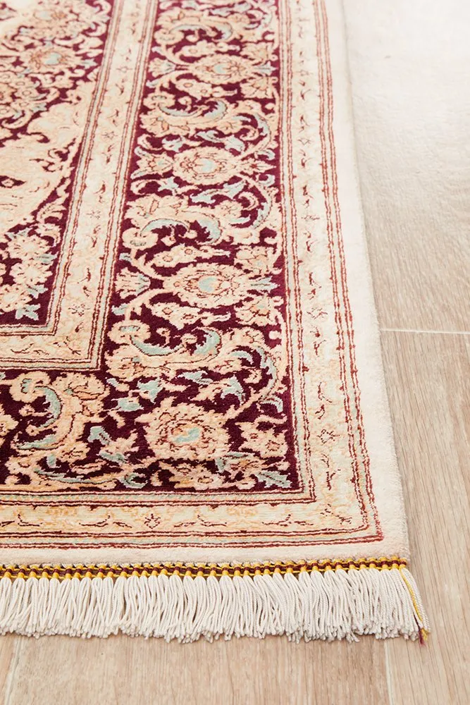 Handknotted Persian Qum X 40 - 200x130cm