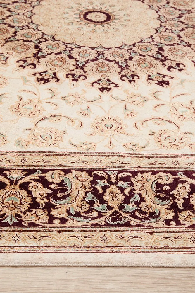 Handknotted Persian Qum X 40 - 200x130cm